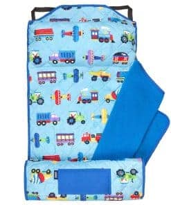 Wildkin Quilted Kids Nap Mat - -Trenes, Aviones y Camiones