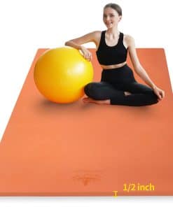 Tapete de Yoga Extra Grande TPE 6'x4'x1/2" Antideslizante