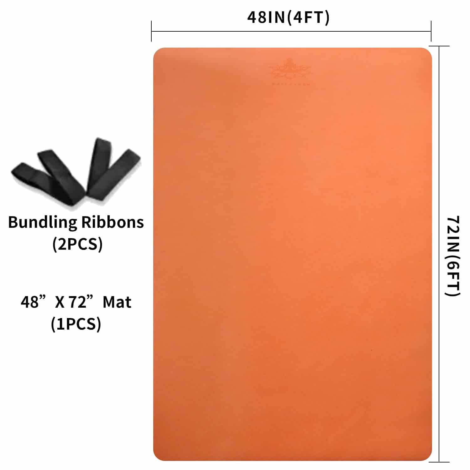 Tapete de Yoga Extra Grande TPE 6'x4'x1/2" Antideslizante - Imagen 9