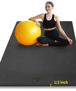 Tapete de Yoga Grande de TPE Hatha Yoga 6'x4'x1/2" Extra