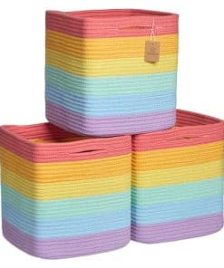 Cubos de Almacenamiento NaturalCozy de 11 -Arcoiris