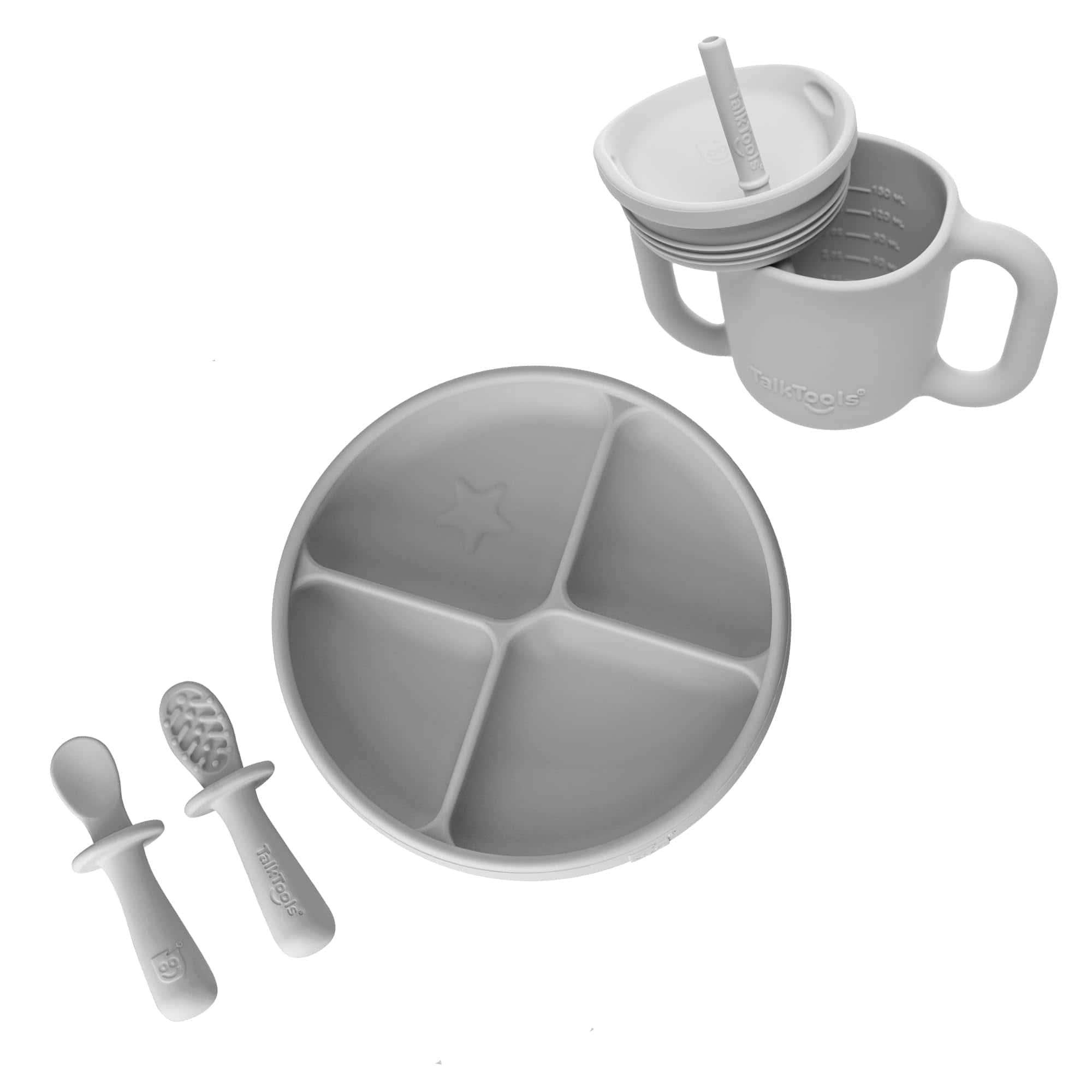 Set de utensilios para bebés TalkTools ITSY � Taza de
