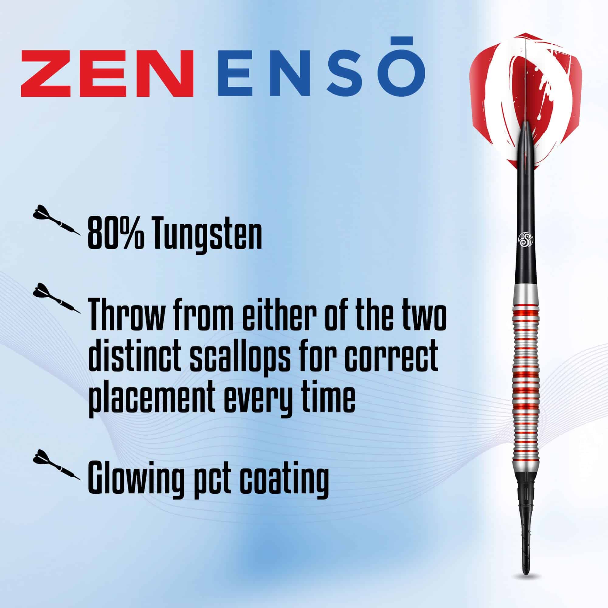 Dardos con Punta Blanda Shot!, Zen Enso 80% Barriles de - Imagen 3