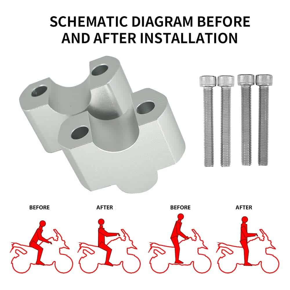 22MM Elevador de Manillar de Motocicleta para BMW G310GS - Imagen 3