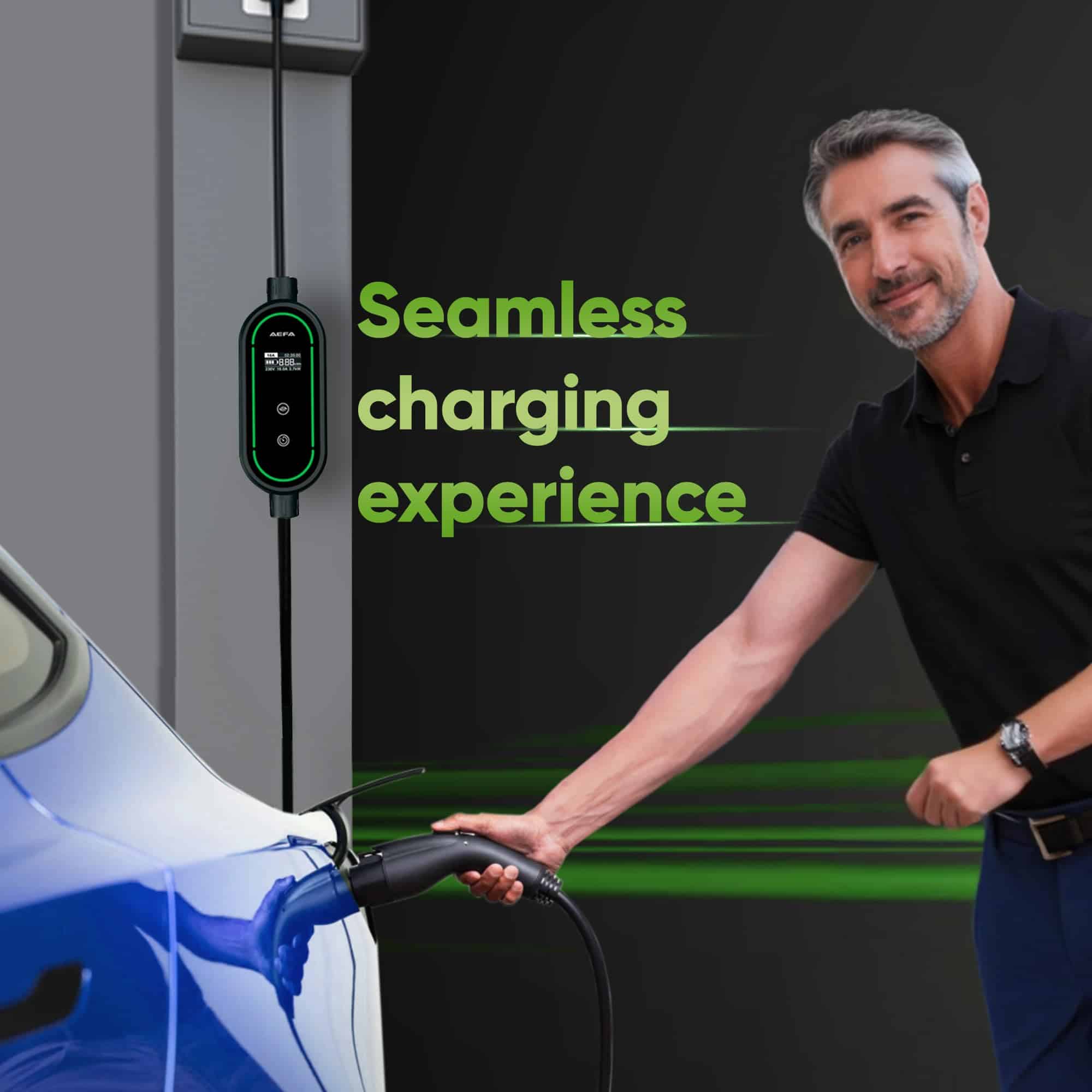 Cargador de Vehículo Eléctrico AEFA Nivel 2 - NEMA 14-30 - - Imagen 7