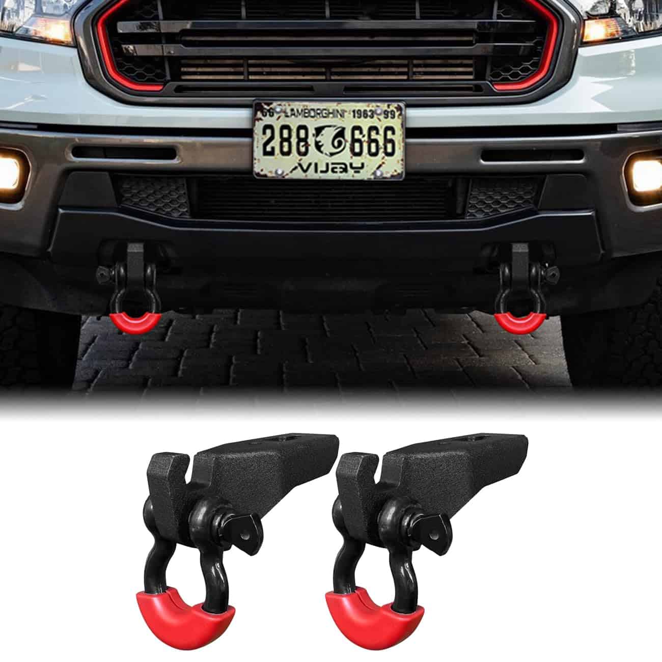 Soporte de Montaje de Gancho de Remolque delantero Vijay y