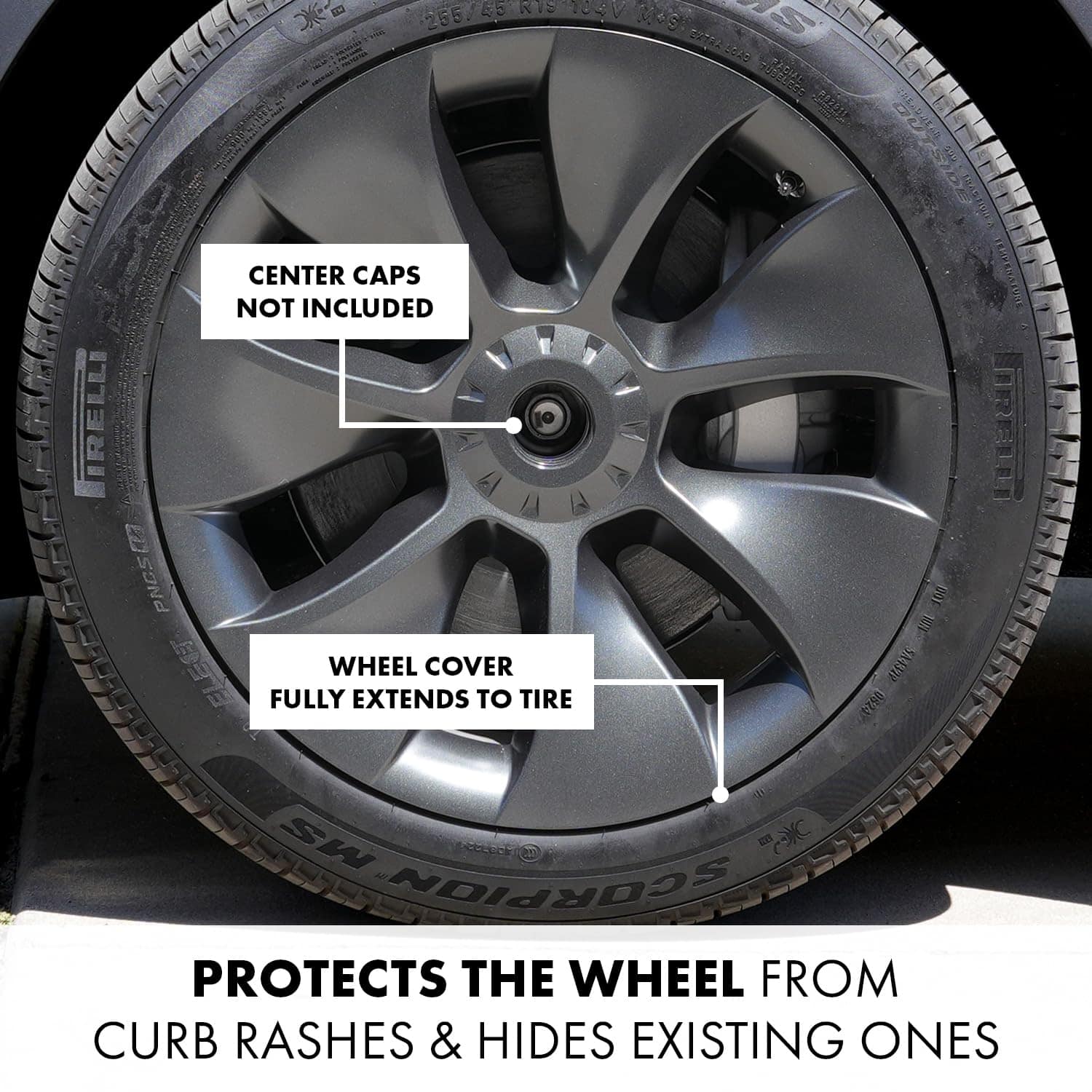 Tapacubos Mayde de 19 pulgadas para Tesla Model Y -Gris Metá - Imagen 6