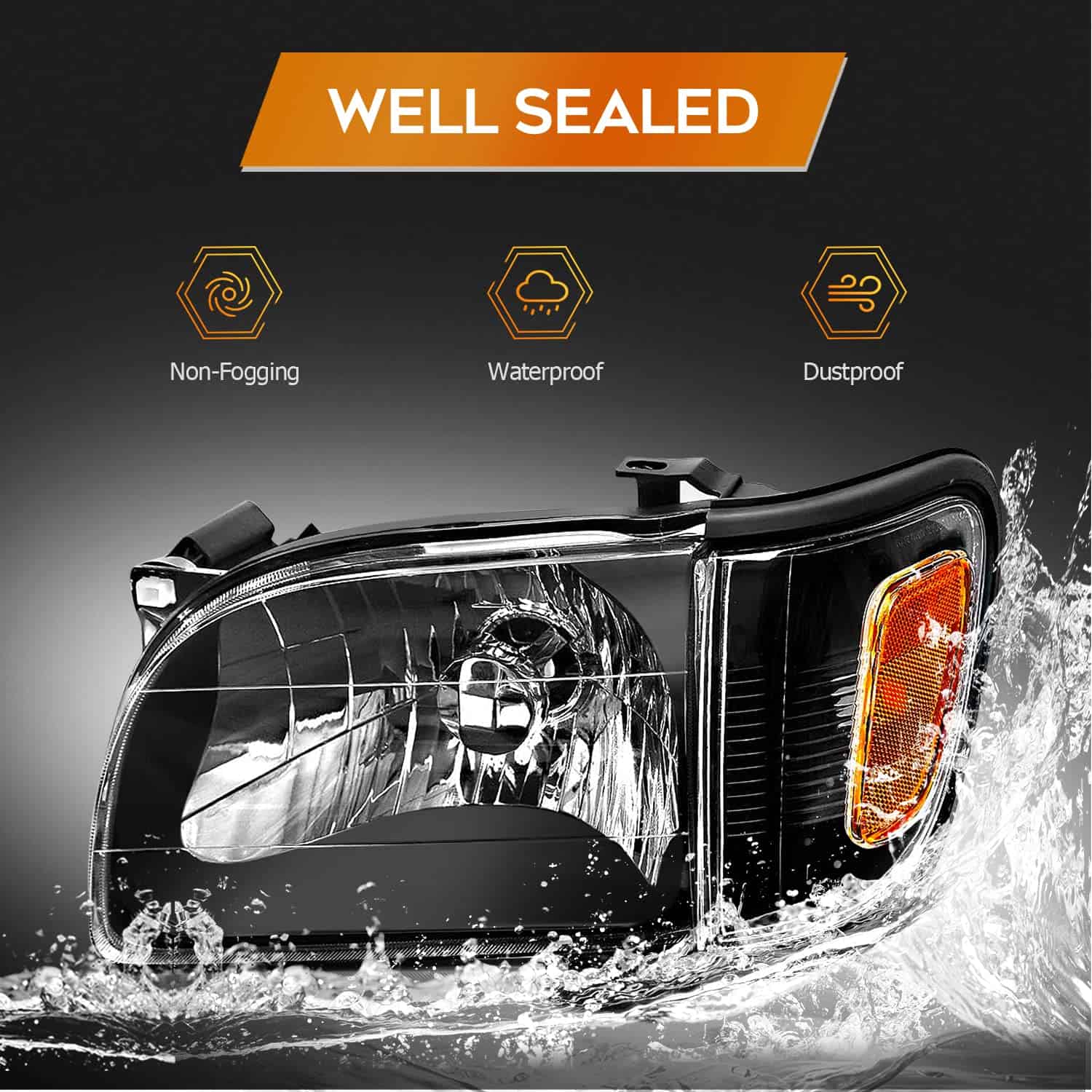 Conjunto de faros delanteros para Toyota Tacoma 2001-2004 - Imagen 6