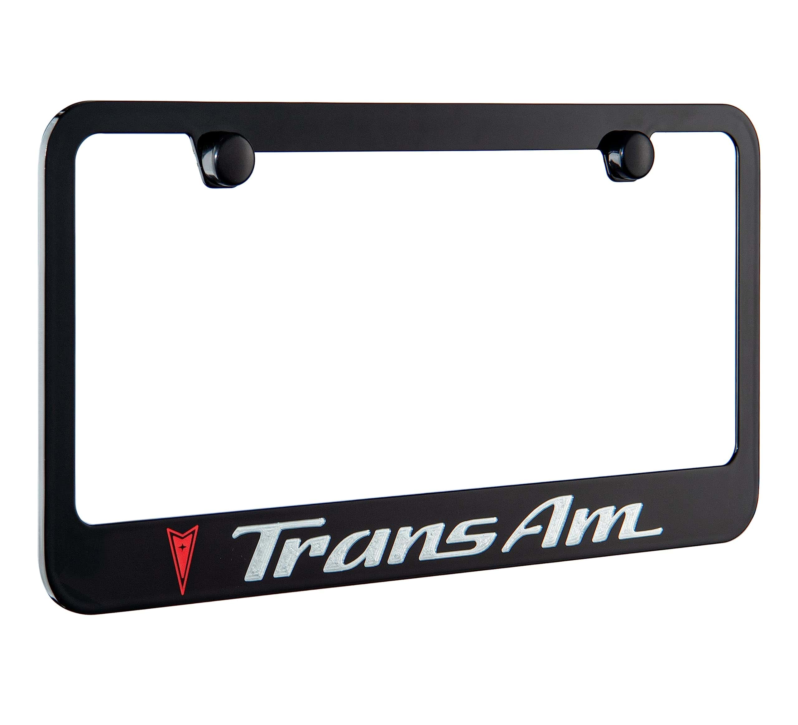 Marco de Placa de Licencia Pontiac TRANS AM Negro