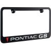 Marco de placa de matrícula negra Pontiac G8