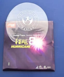 Goma de Tenis de Mesa DHS Hurricane 8, -Negra