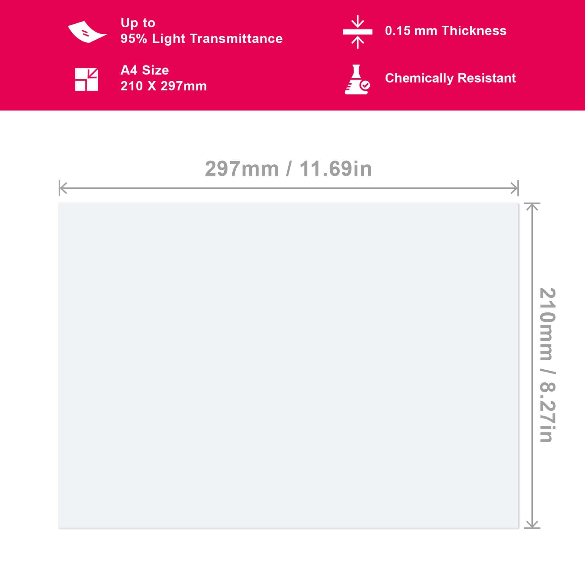 PFA (nFEP) Film - A4 / 210 x 290mm (Juego de 3) + Revopoint - Imagen 5