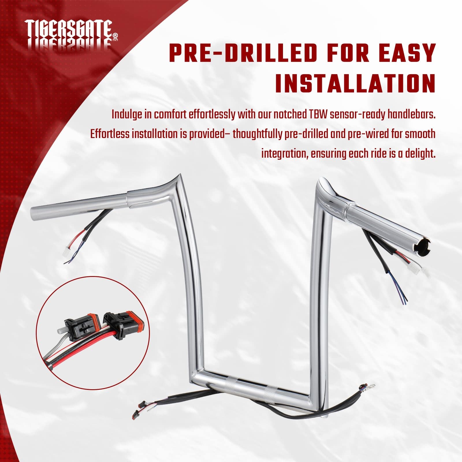 Kit de Manillares Mercenarios TIGERSGATE PRE-WIRED 14" Ape - Imagen 3