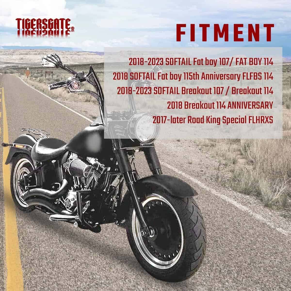 TIGERSGATE PRE-WIRED 12" Rise Diablo Ape -Negro - Imagen 3