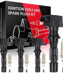 Juego de 4 bobinas de encendido UF516 con 4 bujías de