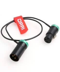 Cable de audio XLR hembra a macho DRRI de perfil bajo