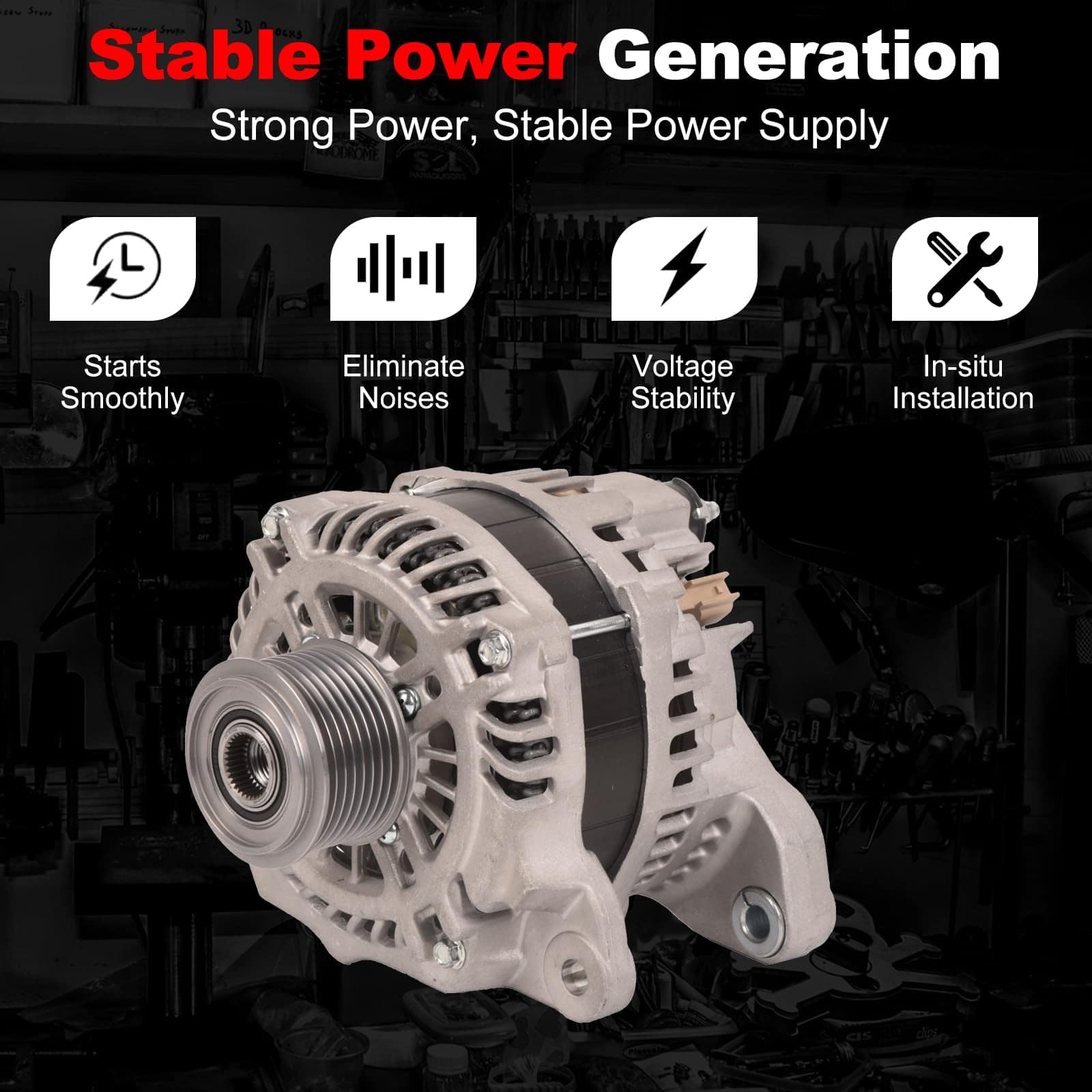 Nuevo Alternador TOPAZ 180A 12V 4801768AA Compatible con - Imagen 5