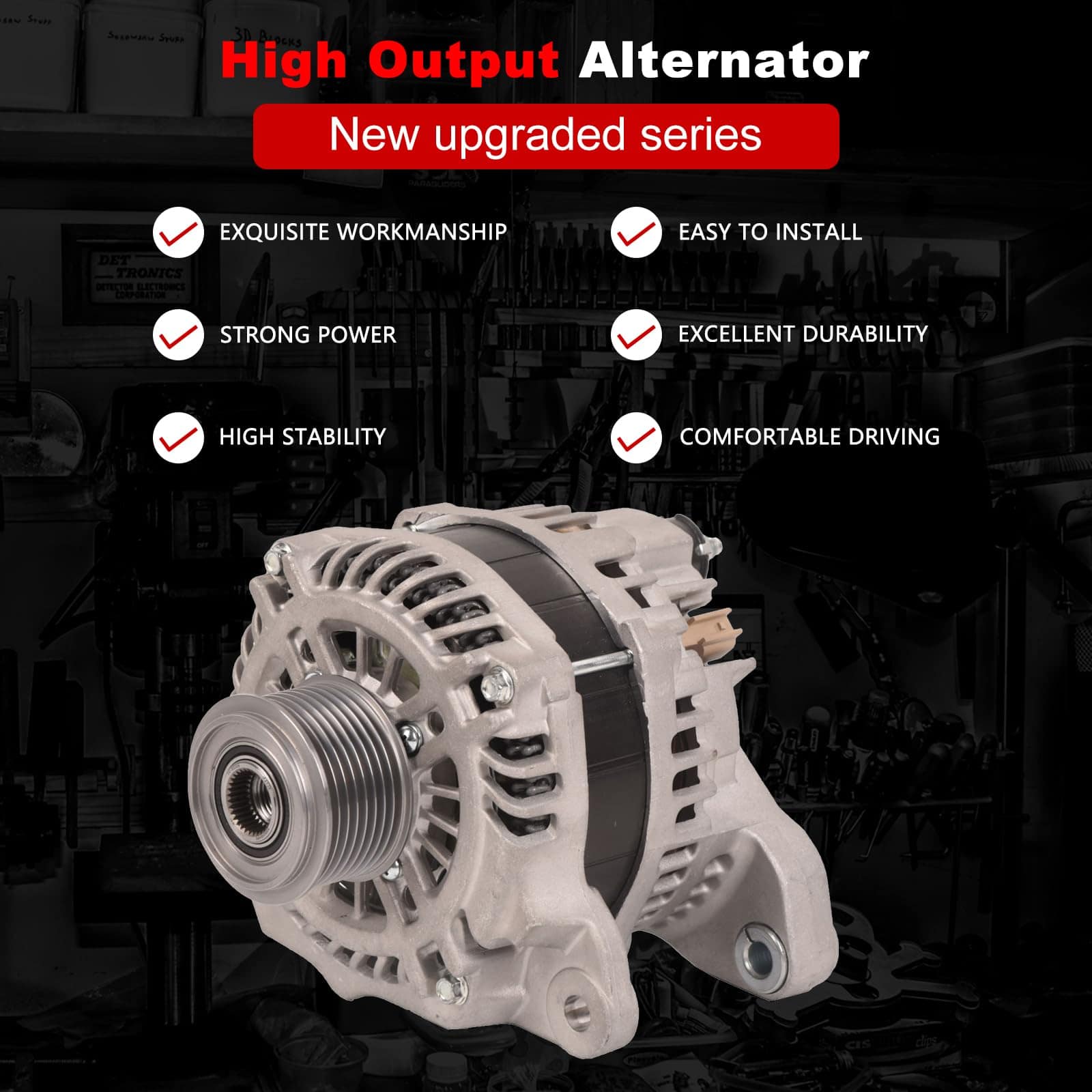 Nuevo Alternador TOPAZ 180A 12V 4801768AA Compatible con - Imagen 3