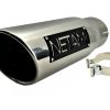 NETAMI 3.5" a 5" Escape Punta de Acero Inoxidable con Borde