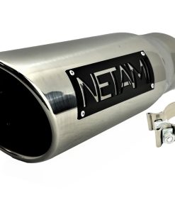 NETAMI 3.5" a 5" Escape Punta de Acero Inoxidable con Borde