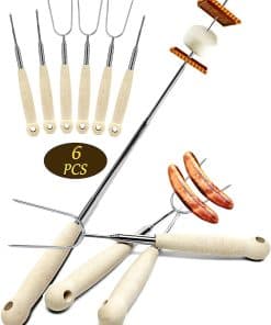 Atigrado 6 Pcs 32 pulgadas Palitos de malvavisco para