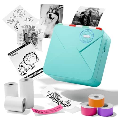 Impresora de Bolsillo Mini Zoolion M02S 304DPI, Incluye Set