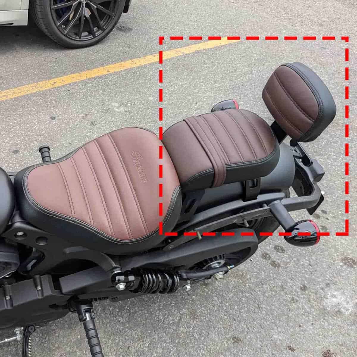 Respaldo de asiento para pasajero de motocicleta reemplazo - Imagen 4