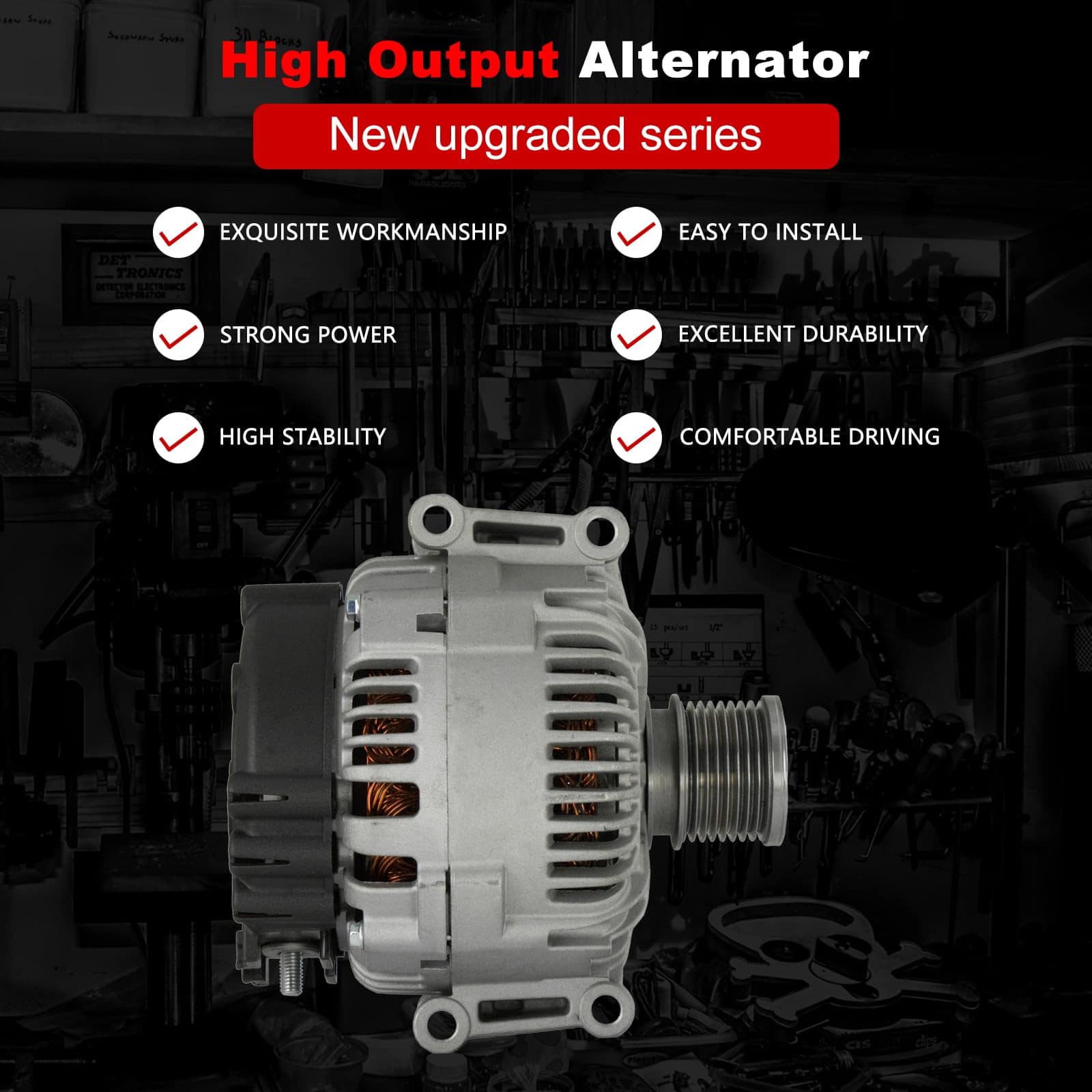 Nuevo Alternador TOPAZ 12V 180A Compatible con - Imagen 3