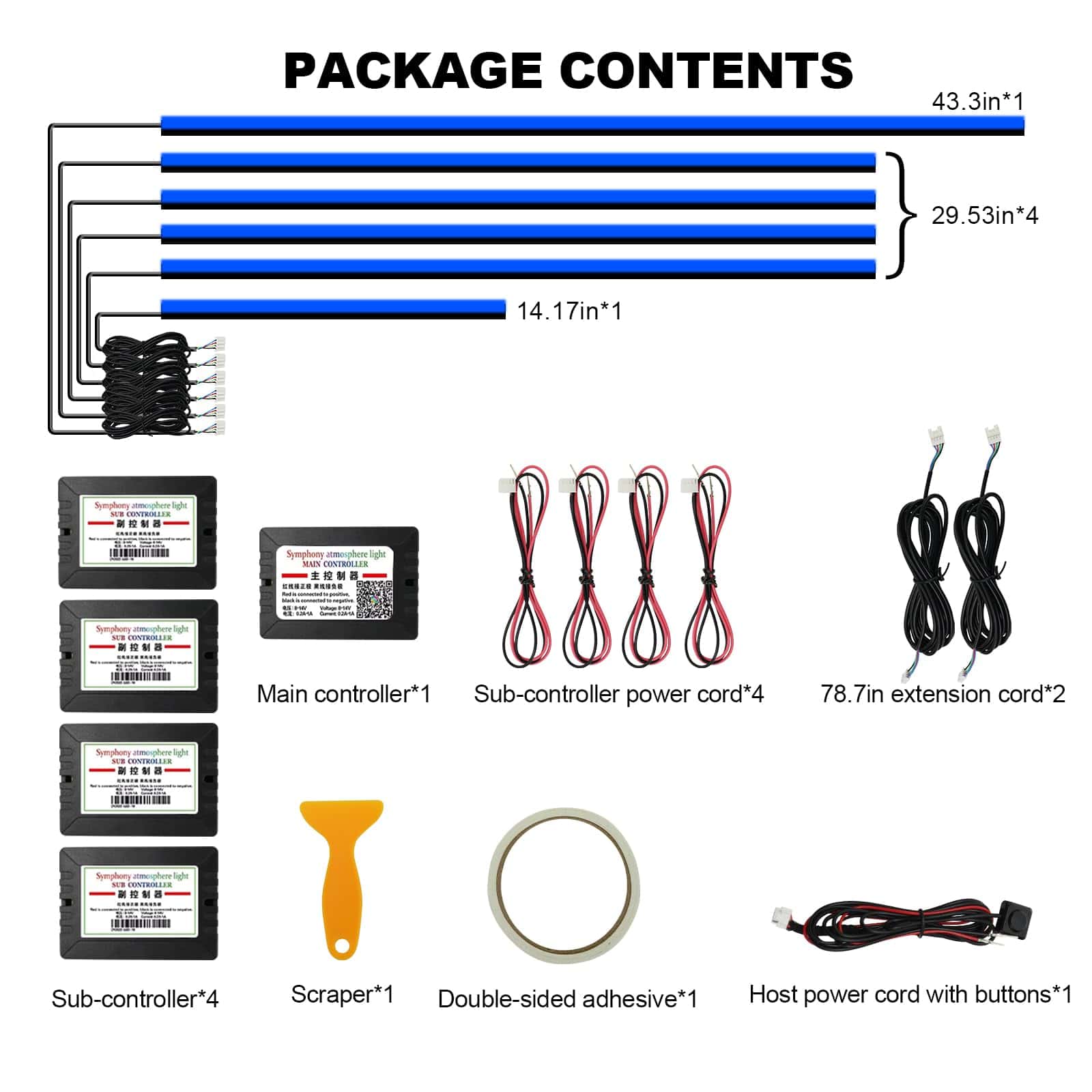 Tira de Luces LED Interior de Coche de Acrílico con APP - Imagen 6