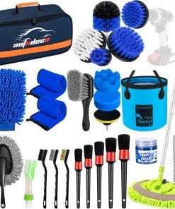 AUTODECO 32Pcs Car Detailing Brush Set, Car Detailing Kit,