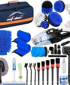 AUTODECO 37Pcs Car Detailing Brush Set, Car Detailing Kit,
