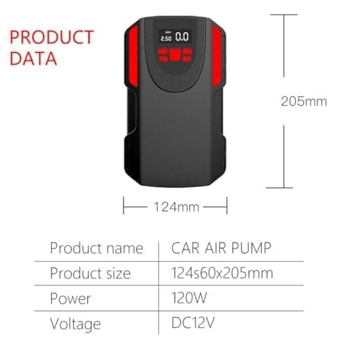 Inflador de neumáticos LONLEEYU, Bomba de compresor de aire - Imagen 3