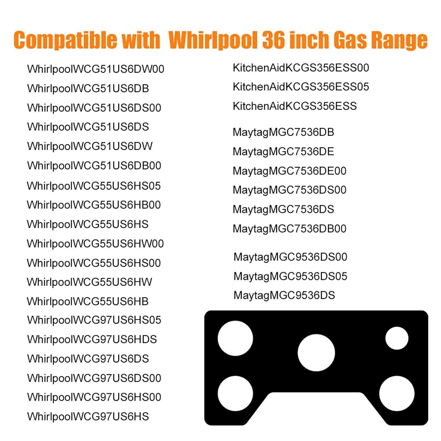 Protector para Estufa Whirlpool de 36 pulgadas, Protectores - Imagen 4