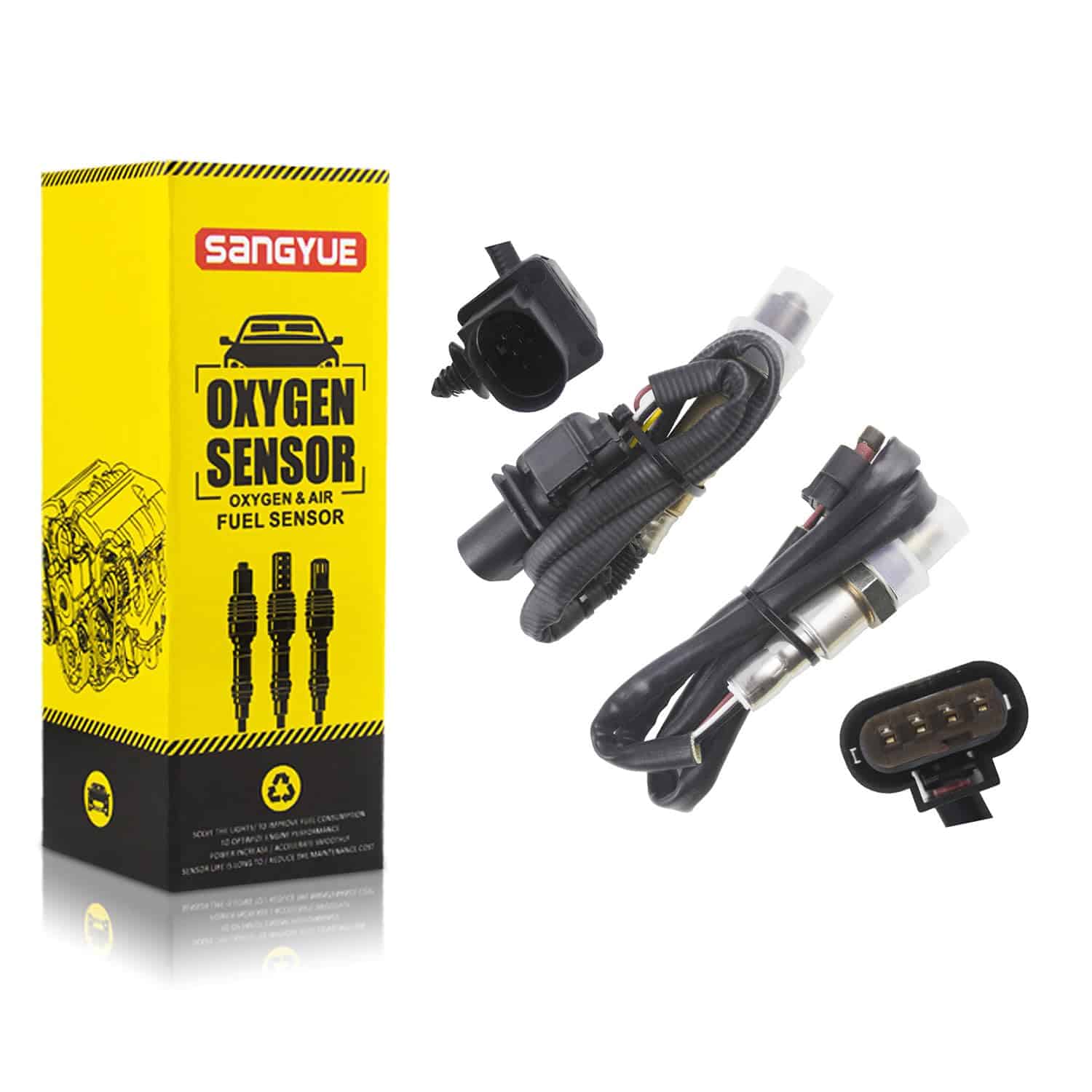 Sangyue 2PCS Sensor de Oxygeno O2 1 & 2 para 2016-2018 Ford
