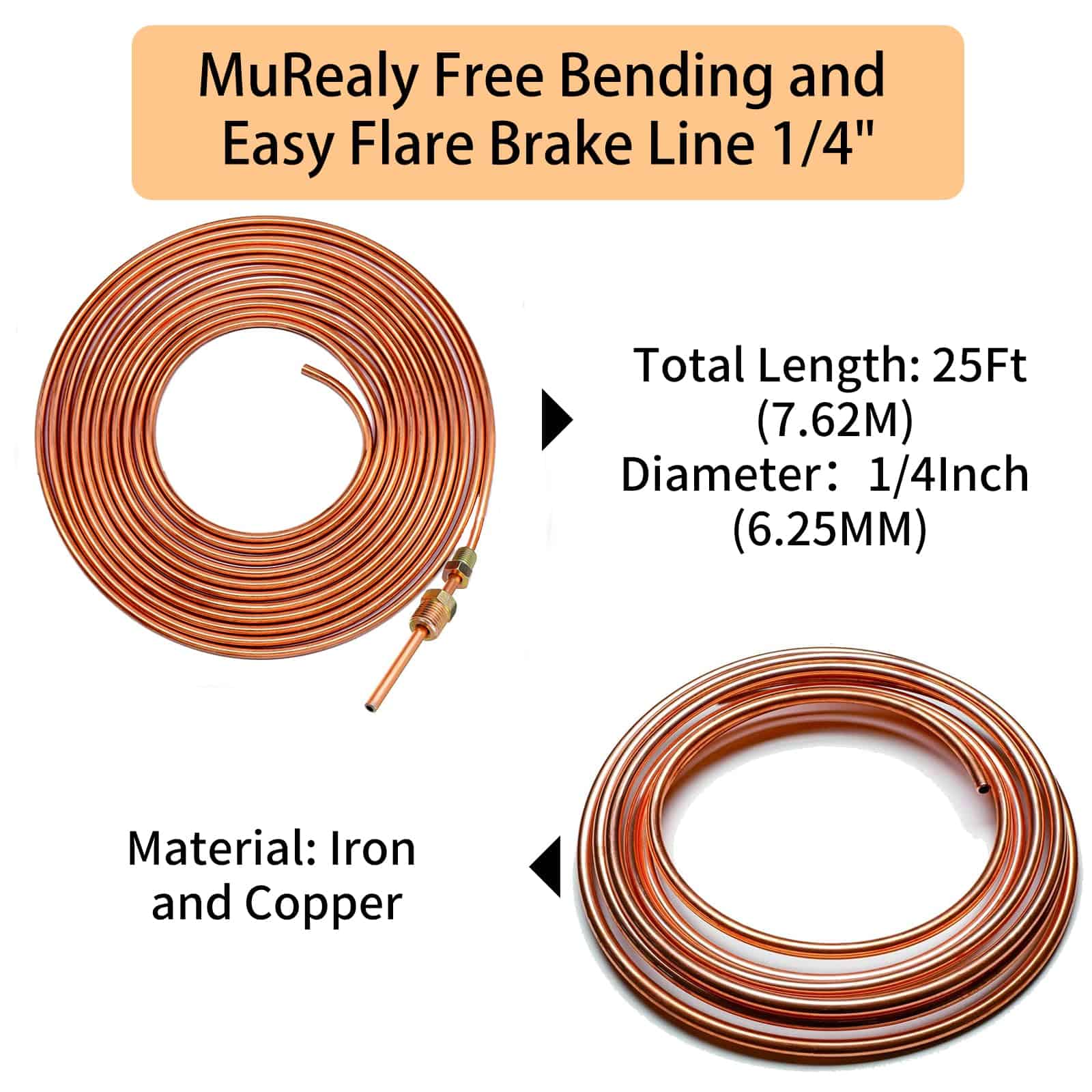 Kit de Reparación de Línea de Freno MuRealy 1/4 - Kit de 25 - Imagen 4