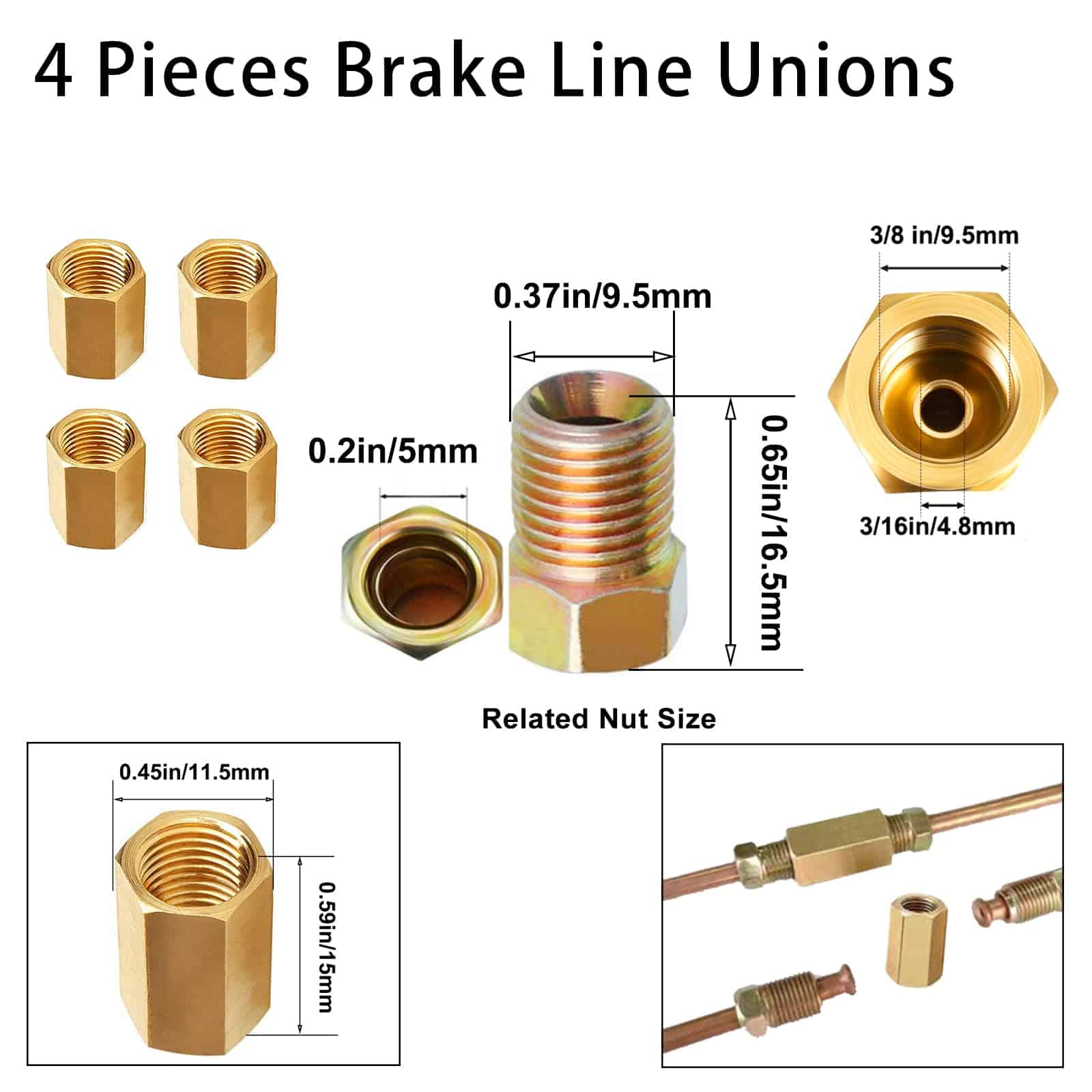 Kit de Reparación de Línea de Freno MuRealy 1/4 - Kit de 25 - Imagen 6