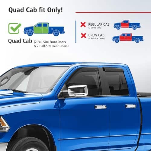 Deflectores de ventanas irrompibles Goodyear para -Humo Prem - Imagen 4