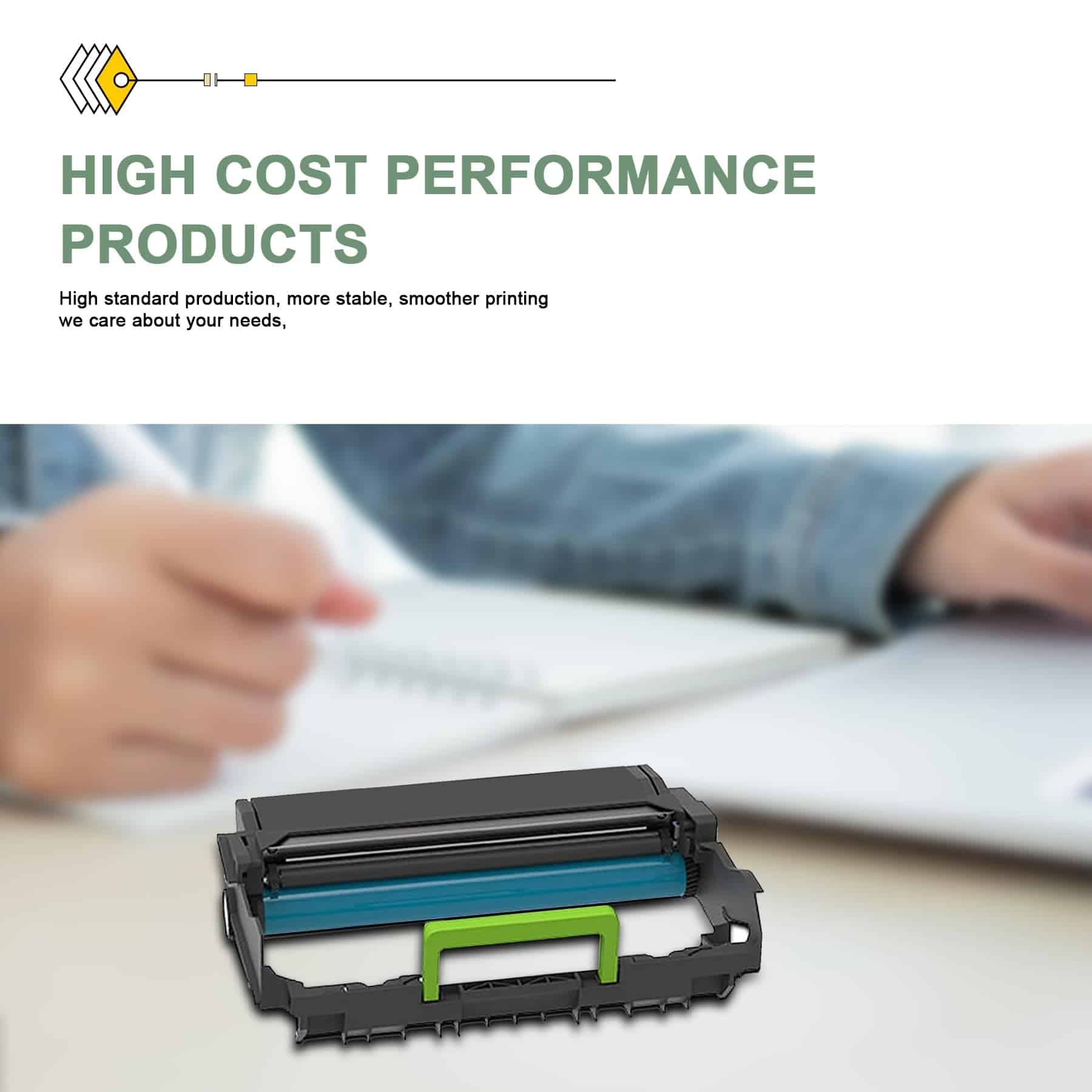 Unidad de Imagen Negra 55B0ZA0 (1-Pack) - Reemplazo de - Imagen 7