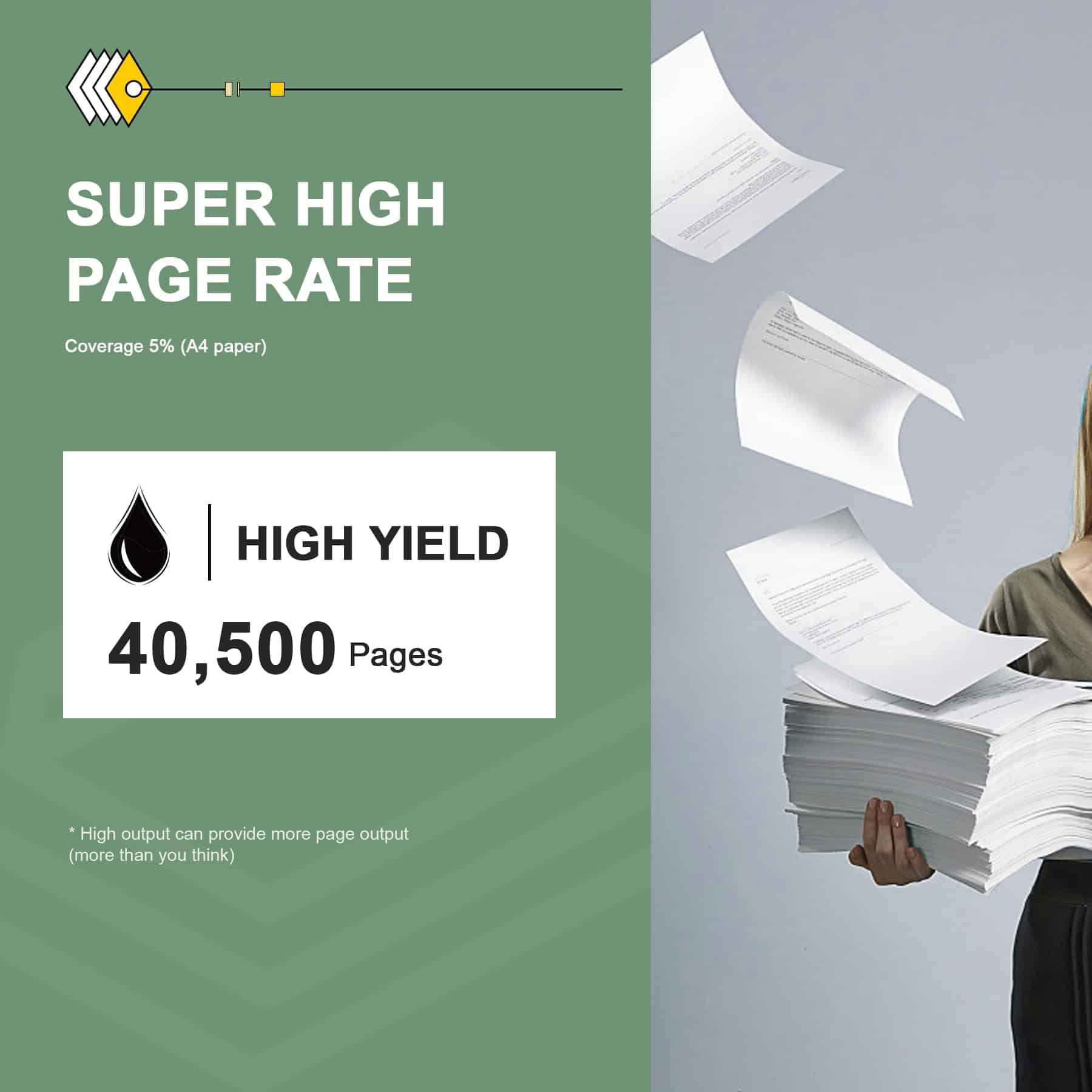 Unidad de Imagen Negra 55B0ZA0 (1-Pack) - Reemplazo de - Imagen 4