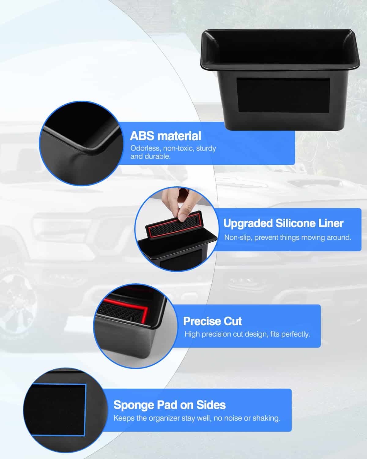 Bandeja organizadora de puerta Karltys para accesorios - Imagen 4