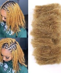 HAPPY&CC Pelo Humano en Granel Afro Kinkys para Extensiones