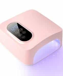 Lámpara de Uñas Led Inalámbrica de 72W, -Rosa