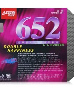 DHS 652 Goma de Tenis de Mesa Corta Pips-Out, Goma de