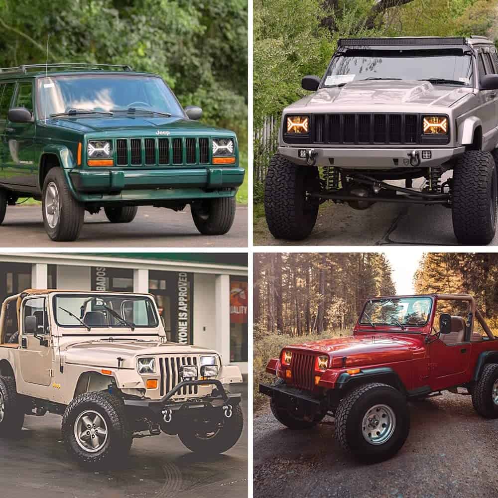 Faros LED 7x6 5x7, 120W Faro Rectangular con DRL Señal de - Imagen 8