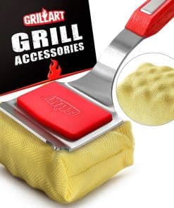 Cepillo de parrilla sin cerdas GRILLART. Cabeza de limpieza