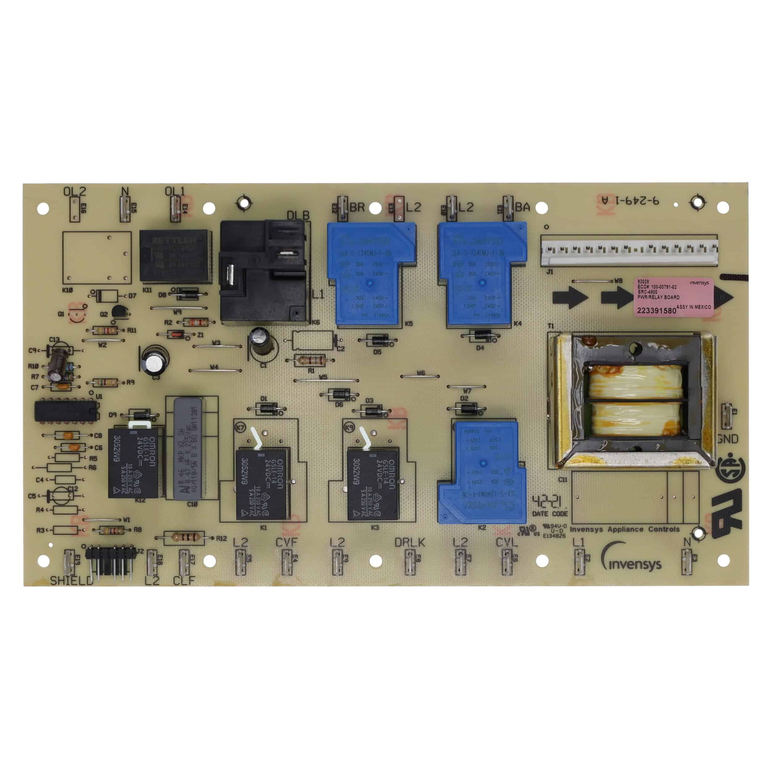 Reemplazo de Placa de Control de Relé de Potencia para