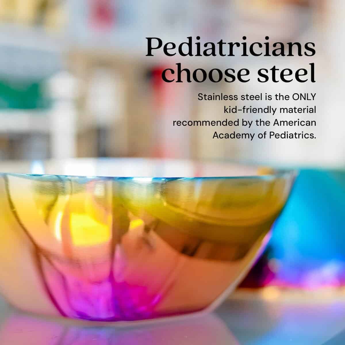 Juego de Cuencos de Acero Inoxidable Ahimsa para Niños - - Imagen 5