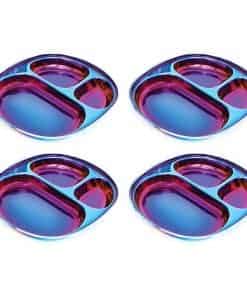 Platos de Acero Inoxidable para Niños Ahimsa - Platos