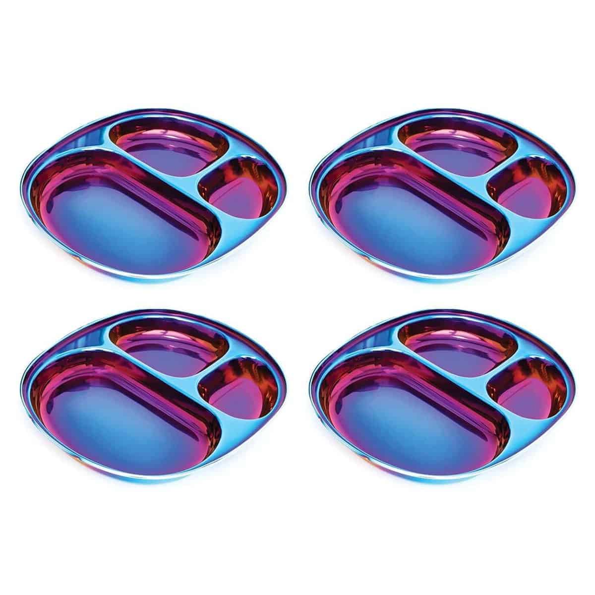 Platos de Acero Inoxidable para Niños Ahimsa - Platos