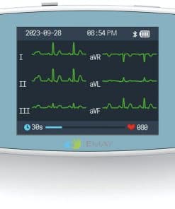 Monitor de ECG portátil EMAY 6L | Registre señales de ECG y
